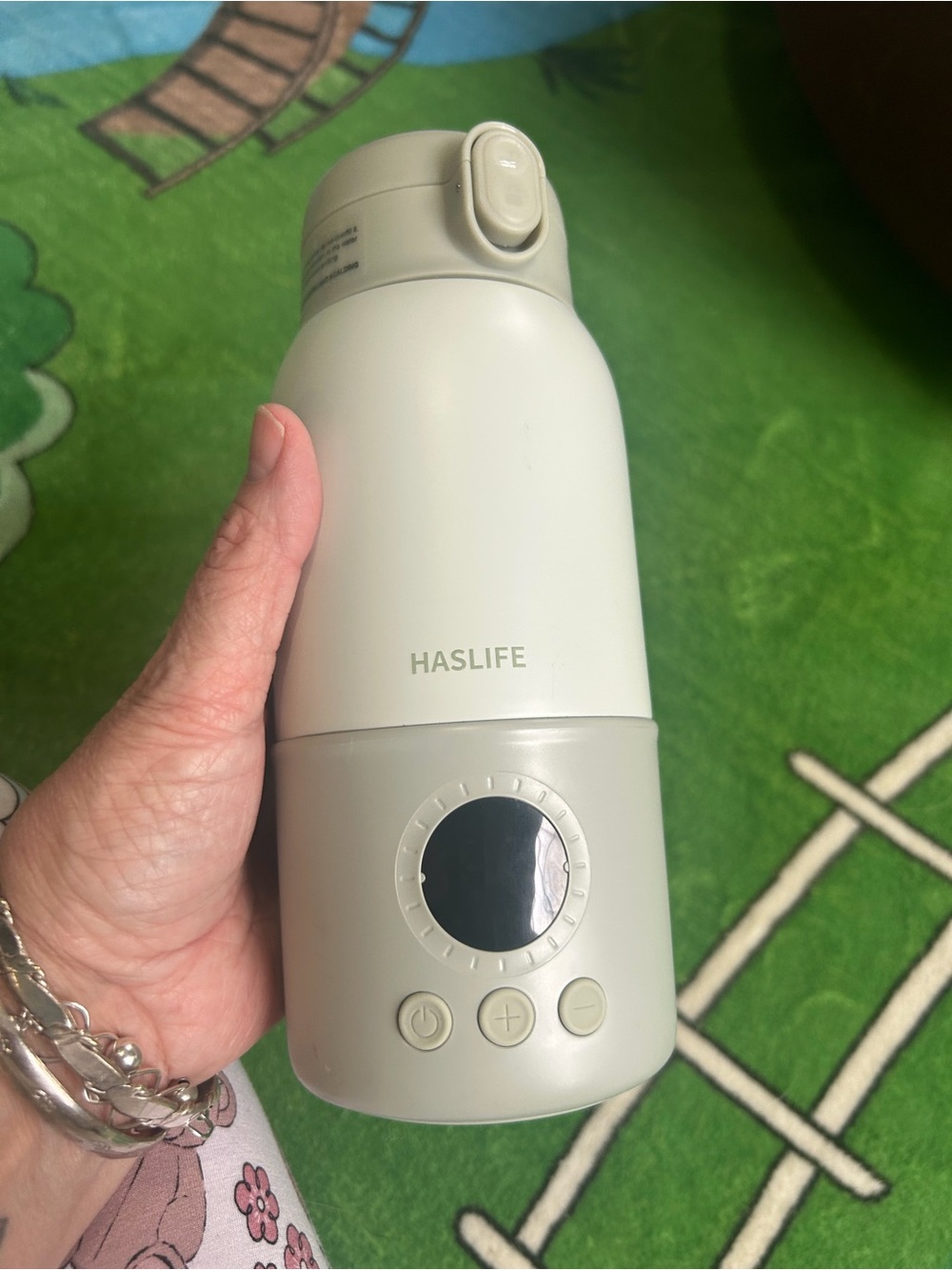 HASLIFE Portable Electric Bottle Warmer - Light Sage